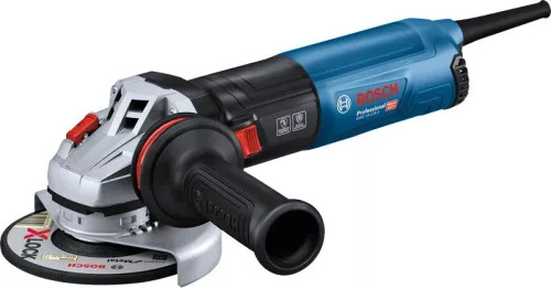 BOSCH 06017D0100 GWS 14-125 S Sarokcsiszoló vibrációcsökkentett kiegészítő fogantyúval