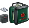 BOSCH 0603663E00 UniversalLevel 360 Keresztvonalas zöld szintezőlézer + 4 db 1.5 V-os LR6 AA