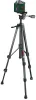BOSCH 0603663E01 UniversalLevel 360 Keresztvonalas zöld szintezőlézer + TT 150 Állvány + MM 3 Univerzális tartóállvány + 4 db 1,5 V-os LR6 (AA)