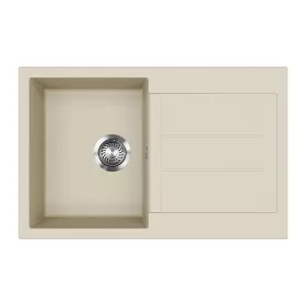 EVIDO Cubo 45S granitový dřez 780x500 mm, béž