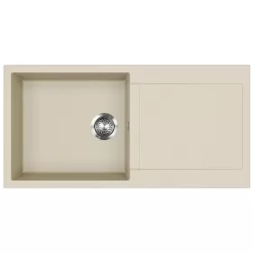 EVIDO Cubo XL 6S granitový dřez 1000x500 mm, béž