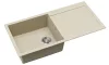 EVIDO Cubo XL 6S granitový dřez 1000x500 mm, béž
