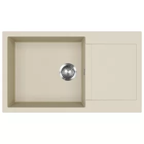 EVIDO Cubo XL 6S compact granitový dřez 860x500 mm, béž