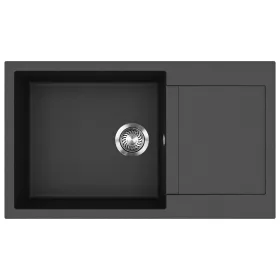   EVIDO Cubo XL 6S compact granitový dřez 860x500 mm, antracit