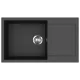 EVIDO Cubo XL 6S compact granitový dřez 860x500 mm, antracit