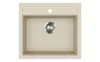 EVIDO Quadro 6 granitový dřez 562x510 mm, béž