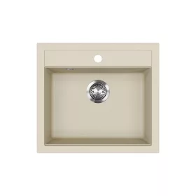 EVIDO Quadro 6 granitový dřez 562x510 mm, béž