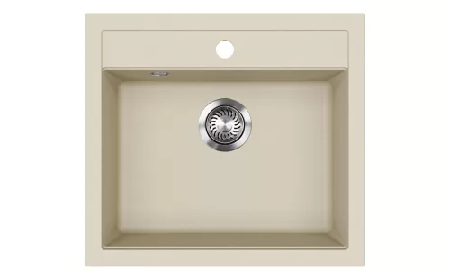 EVIDO Quadro 6 granitový dřez 562x510 mm, béž