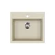 EVIDO Quadro 6 granitový dřez 562x510 mm, béž
