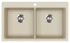 EVIDO Quadro 9 granitový dřez 860x510 mm, béž