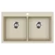 EVIDO Quadro 9 granitový dřez 860x510 mm, béž