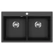 EVIDO Quadro 9 granitový dřez 860x510 mm, antracit