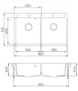 EVIDO Quadro 9 granitový dřez 860x510 mm, antracit