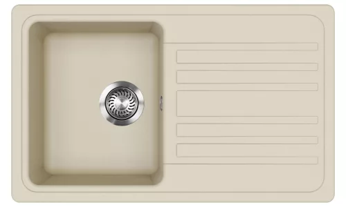 EVIDO Home 45S granitový dřez 765x460 mm, béž