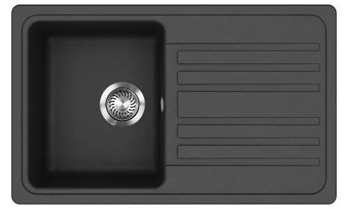 EVIDO Home 45S granitový dřez 765x460 mm, antracit
