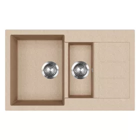 EVIDO Cubo 6S compact granitový dřez 800x500 mm, avena