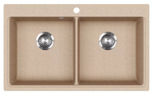 EVIDO Quadro 9 granitový dřez 860x510 mm, avena