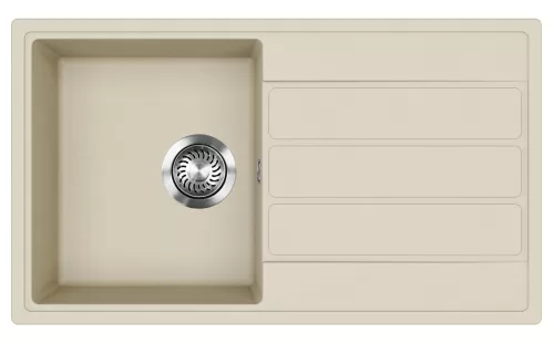 EVIDO Easy 45S granitový dřez 760x440 mm, béž