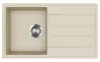 EVIDO EASY 45S gránit mosogató 760x440 bézs, doboz nélkül, lefolyógarnitúrával