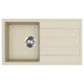   EVIDO EASY 45S gránit mosogató 760x440 bézs, doboz nélkül, lefolyógarnitúrával