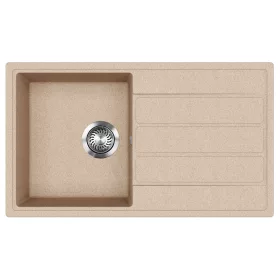   EVIDO Easy 45S granitový dřez 760x440 mm, avena, bez obalu, se sifonem