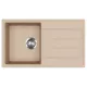 EVIDO Easy 45S granitový dřez 760x440 mm, avena, bez obalu, se sifonem
