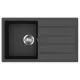 EVIDO Easy 45S granitový dřez 760x440 mm, antracit
