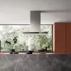 FALMEC LUMINA NRS sziget páraelszívó, 90 cm, inox/fekete üveg