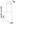 FALMEC POLAR EVO sziget páraelszívó, 35 cm, inox
