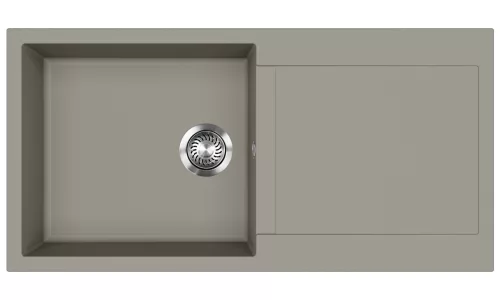 EVIDO Cubo XL 6S granitový dřez 1000x500 mm, platinová