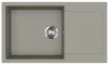 EVIDO Cubo XL 6S compact granitový dřez 860x500 mm, platinová