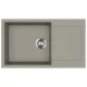EVIDO Cubo XL 6S compact granitový dřez 860x500 mm, platinová