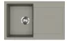 EVIDO Cubo 45S granitový dřez 780x500 mm, platinová