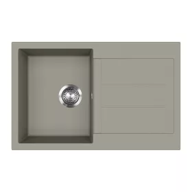 EVIDO Cubo 45S granitový dřez 780x500 mm, platinová