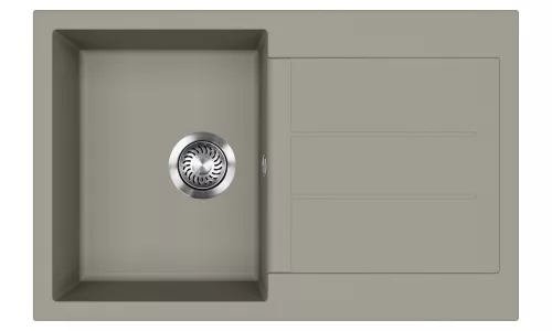 EVIDO Cubo 45S granitový dřez 780x500 mm, platinová