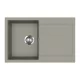 EVIDO Cubo 45S granitový dřez 780x500 mm, platinová
