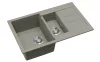 EVIDO Cubo 6S compact granitový dřez 800x500 mm, platinová
