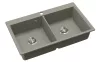 EVIDO Quadro 9 granitový dřez 860x510 mm, platinová