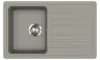EVIDO Home 45S granitový dřez 765x460 mm, platinová