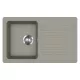 EVIDO Home 45S granitový dřez 765x460 mm, platinová