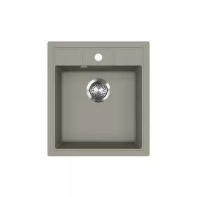 EVIDO Easy 45 granitový dřez 460x515 mm, platinová