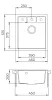 EVIDO Easy 45 granitový dřez 460x515 mm, avena