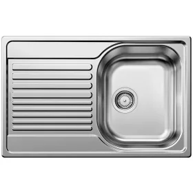   BLANCO TIPO 45 S compact, dřez, přírodní nerezová ocel bez excentru (207830 mos+222404 lef)