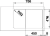 BLANCO LANTOS 45S-IF Compact 18/10 lesk