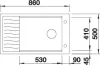 BLANCO ELON XL 8 S antracit bez excentru InFino