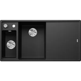 BLANCO AXIA III 6 S levý černá skleněný se sifonem