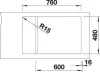 BLANCO ELON XL 6 S černá bez excentru InFino
