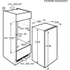 AEG AIK2035R Beépíthető hűtőszekrény | 181 l | 122.4 cm magas | 55.6 cm széles | Fehér