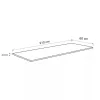 Konyhai munkalap 210 x 60 x 2,8 cm Beton