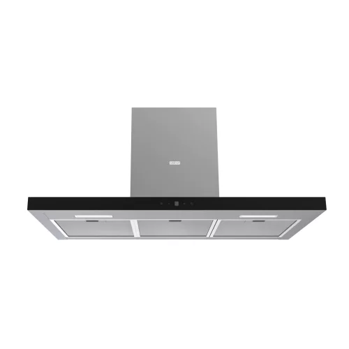 EVIDO LINE 90B T-shape fali páraelszívó, 90 cm, inox/fekete üveg, érintőszenzor
